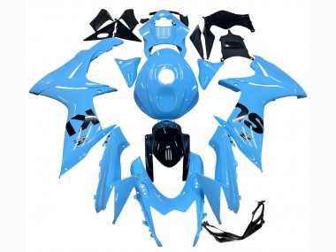 2011-2024 Suzuki GSXR 600 / GSXR 750 Motorcycle Fairings - Light Blue Black UK