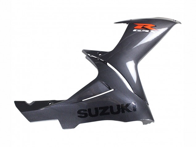 2011-2024 Suzuki GSXR 600 / GSXR 750 Motorcycle Fairings - Black Carbon Fiber Red UK