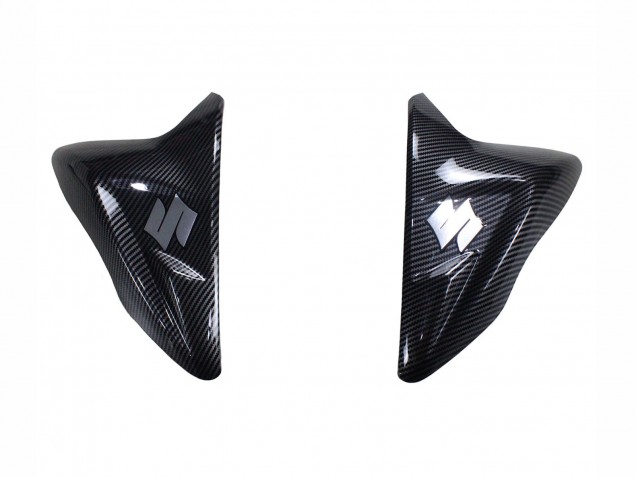 2011-2024 Suzuki GSXR 600 / GSXR 750 Motorcycle Fairings - Black Carbon Fiber Red UK
