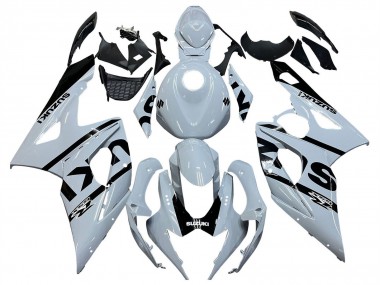 2005-2006 Suzuki GSXR 1000 Motorcycle Fairings - White Black UK