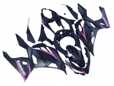 2018-2024 Kawasaki Ninja 400 Motorcycle Fairings - Matte Black Pink UK