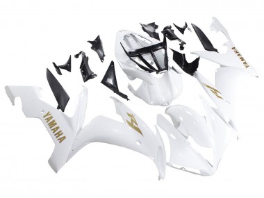2004-2006 Yamaha YZF 1000 R1 Motorcycle Fairings - White Gold Decals UK