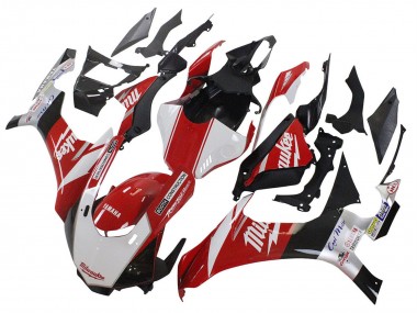 2020-2025 Yamaha YZF 1000 R1 Motorcycle Fairings - White Red Black Milwaukee UK