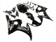 2003-2004 Yamaha YZF R6 Motorcycle Fairings - Glossy Black White Decals UK