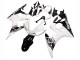 2003-2004 Yamaha YZF R6 Motorcycle Fairing - White Glossy Black UK