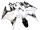 2003-2004 Yamaha YZF R6 Motorcycle Fairing - White Glossy Black UK