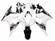 2003-2004 Yamaha YZF R6 Motorcycle Fairing - White Glossy Black UK