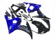 2003-2004 Yamaha YZF R6 Motorcycle Fairing - Blue Glossy Black UK