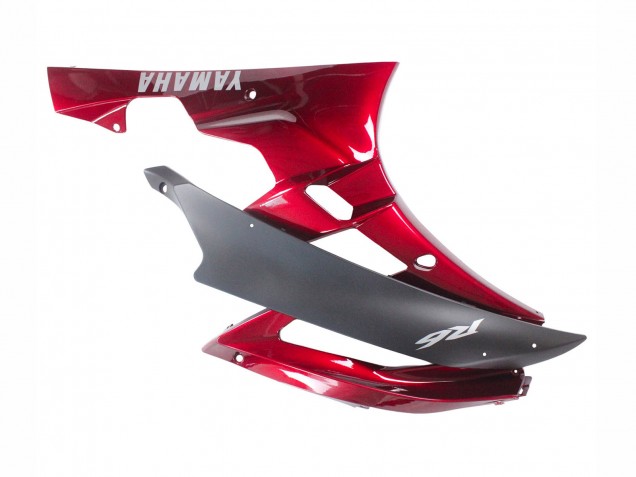 2006-2007 Yamaha YZF 600 R6 Motorcycle Fairing - Red Matte Black UK