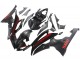 2008-2016 Yamaha YZF 600 R6 Motorcycle Fairings - Glossy Black Matte Black Red Stripe UK