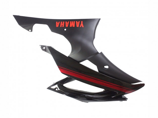 2008-2016 Yamaha YZF 600 R6 Motorcycle Fairings - Glossy Black Matte Black Red Stripe UK