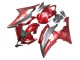 2008-2016 Yamaha YZF 600 R6 Motorcycle Fairings - Red Grey UK