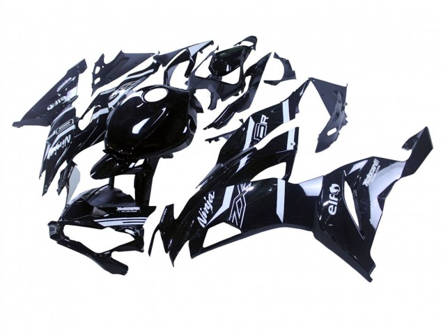 2019-2022 Kawasaki ZX6R Motorcycle Fairings - Glossy Black White UK