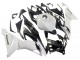 2019-2022 Kawasaki ZX6R Motorcycle Fairings - White Black Carbon Fiber UK