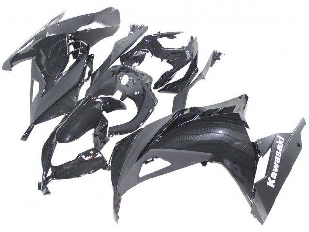 2013-2024 Kawasaki EX300 Motorcycle Fairings - Glossy Black UK