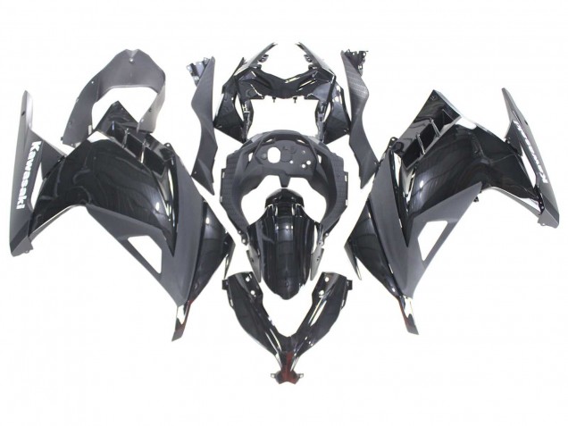 2013-2024 Kawasaki EX300 Motorcycle Fairings - Glossy Black UK