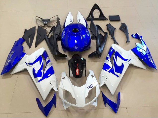 2006-2011 Aprilia RS125 Motorcycle Fairings - White Blue Black UK