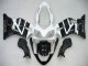 2004-2007 Honda CBR600 F4i Motorcycle Fairing - White Glossy Black UK