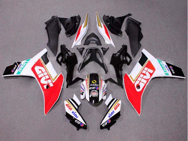 2011-2013 Honda CBR600F Motorcycle Fairings - White Red Gold Glossy Black Givi UK