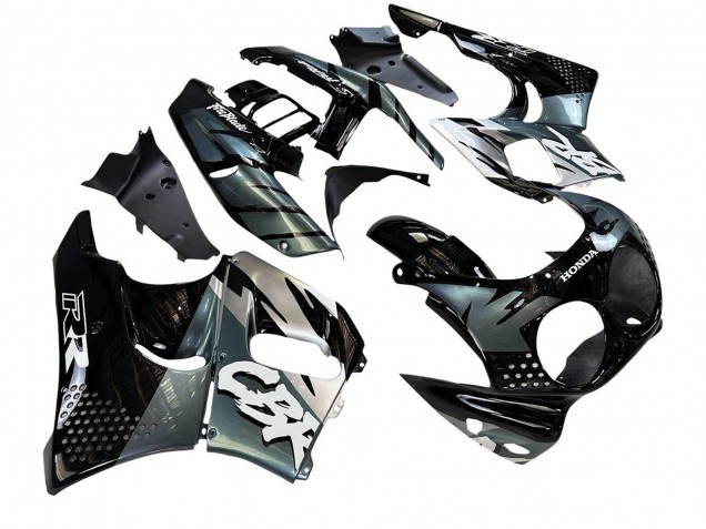 1992-1993 Honda CBR900RR 893 Motorcycle Fairings - Silver Glossy Black UK