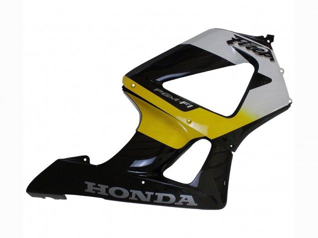 2000-2001 Honda CBR900RR 929 Motorcycle Fairings - White Yellow Glossy Black UK