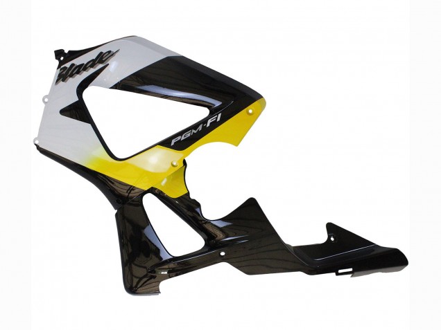 2000-2001 Honda CBR900RR 929 Motorcycle Fairings - White Yellow Glossy Black UK