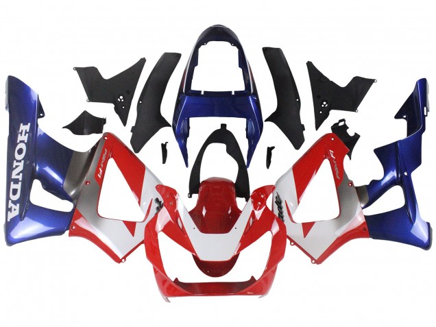 2000-2001 Honda CBR900RR 929 Motorcycle Fairings - Silver Red Blue UK