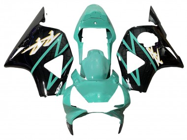 2002-2003 Honda CBR900RR 954 Motorcycle Fairings - Light Green Glossy Black UK