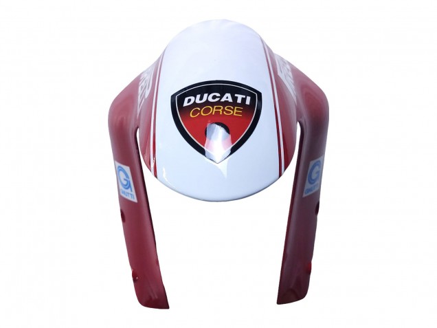 2007-2014 Ducati 848/1098/1198 Motorcycle Fairings - White Red Glossy Black Valsir Xerox UK