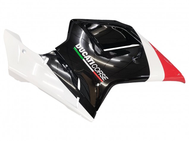 2007-2014 Ducati 848/1098/1198 Motorcycle Fairings - White Red Glossy Black UK