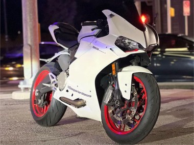 2015-2020 Ducati 959/1299 Motorcycle Fairings - White Purple UK