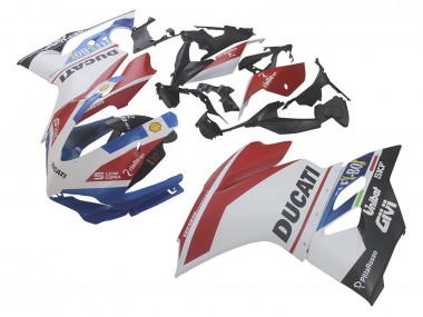 2015-2020 Ducati 1299 Motorcycle Fairings - White Red Blue Matte Black Unibat Flex-Box UK