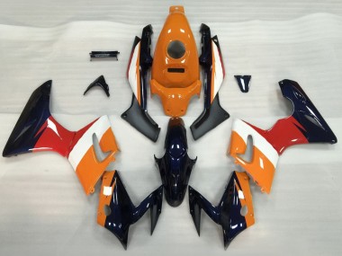 2002-2006 Honda CBR125R Motorcycle Fairings - Orange White Red Glossy Black UK
