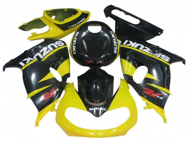 1998-2003 Suzuki TL1000R Motorcycle Fairings - Glossy Black Yellow UK