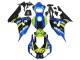 2006-2007 Honda CBR1000RR Motorcycle Fairings - Blue Fluorescent Green Glossy Black Shark 46 UK