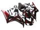 2006-2007 Honda CBR1000RR Motorcycle Fairing - Glossy Black Red Flame UK