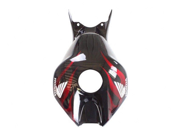 2006-2007 Honda CBR1000RR Motorcycle Fairing - Glossy Black Red Flame UK
