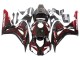 2006-2007 Honda CBR1000RR Motorcycle Fairing - Glossy Black Red Flame UK