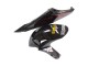 2006-2007 Honda CBR1000RR Motorcycle Fairings - Glossy Black Yellow Red Flame UK