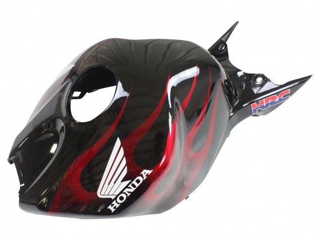 2006-2007 Honda CBR1000RR Motorcycle Fairings - Glossy Black Yellow Red Flame UK