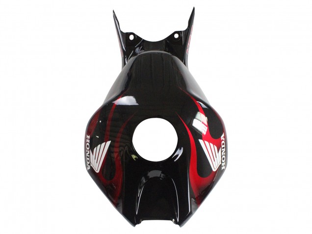 2006-2007 Honda CBR1000RR Motorcycle Fairings - Glossy Black Yellow Red Flame UK