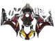 2006-2007 Honda CBR1000RR Motorcycle Fairings - Glossy Black Yellow Red Flame UK