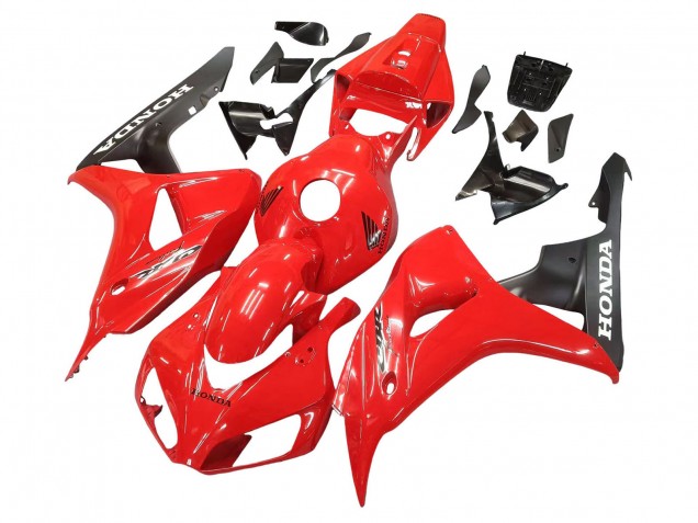 2006-2007 Honda CBR1000RR Motorcycle Fairings - Red Matte Black UK
