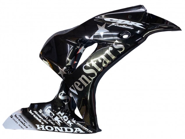 2006-2007 Honda CBR1000RR Motorcycle Fairings - Glossy Black Gold SevenStars UK