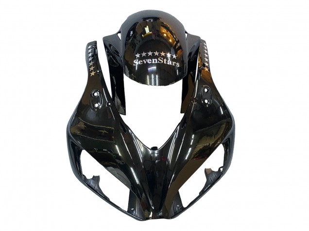 2006-2007 Honda CBR1000RR Motorcycle Fairings - Glossy Black Gold SevenStars UK