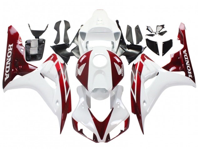 2006-2007 Honda CBR1000RR Motorcycle Fairings - White Red UK