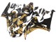 2006-2007 Honda CBR1000RR Motorcycle Fairings - Gold Glossy Black UK