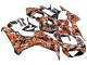 2006-2007 Honda CBR1000RR Motorcycle Fairings - Black Orange Silver Camouflage UK