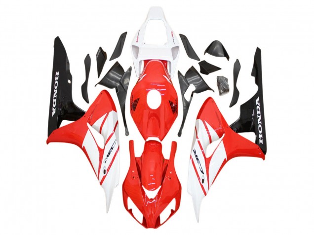2006-2007 Honda CBR1000RR Motorcycle Fairing - White Red Glossy Black UK