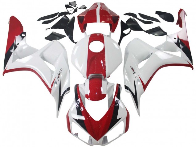 2006-2007 Honda CBR1000RR Motorcycle Fairing Kits - White Red Glossy Black UK